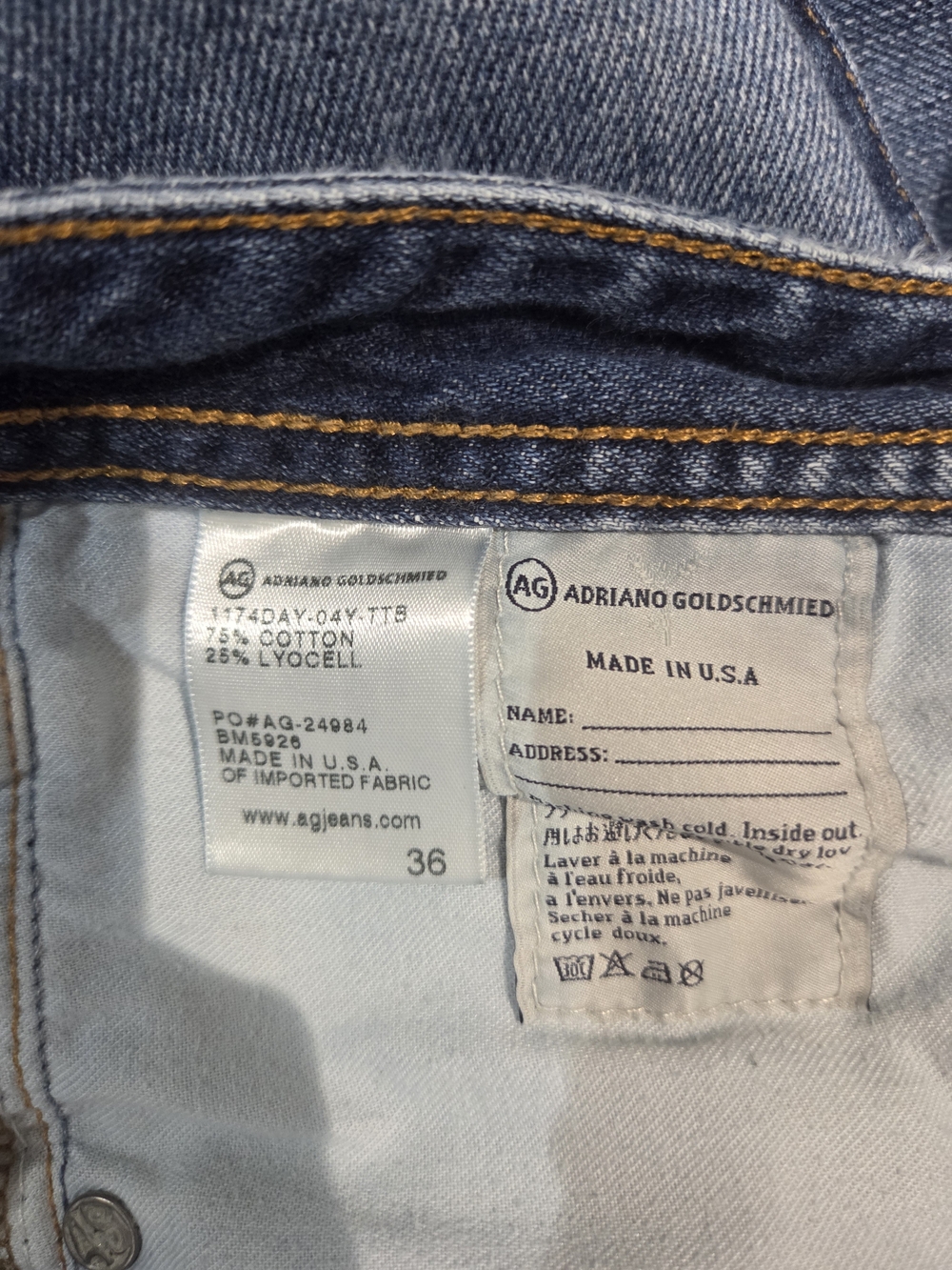 AG Jeans The Graduate Jeans Sz 36 - Picture 10 of 11